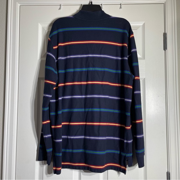 Brooks Brothers Long Sleeve Striped Polo Shirt XL - Picture 4 of 6